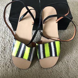 MARC BY MARC JACOBS PYTHON PRINT SANDALS
